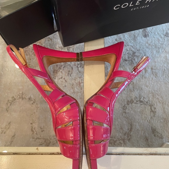 Cole Haan Punk Slingback Heels~Size 7 - Picture 2 of 7